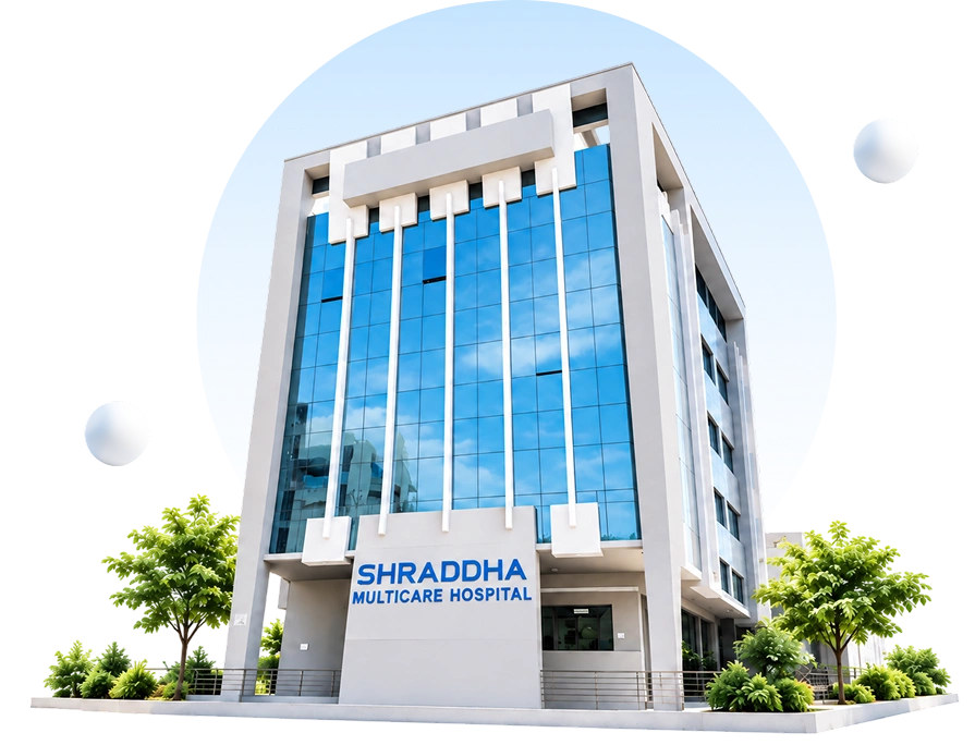 Shraddha Multicare Hospital building Anand